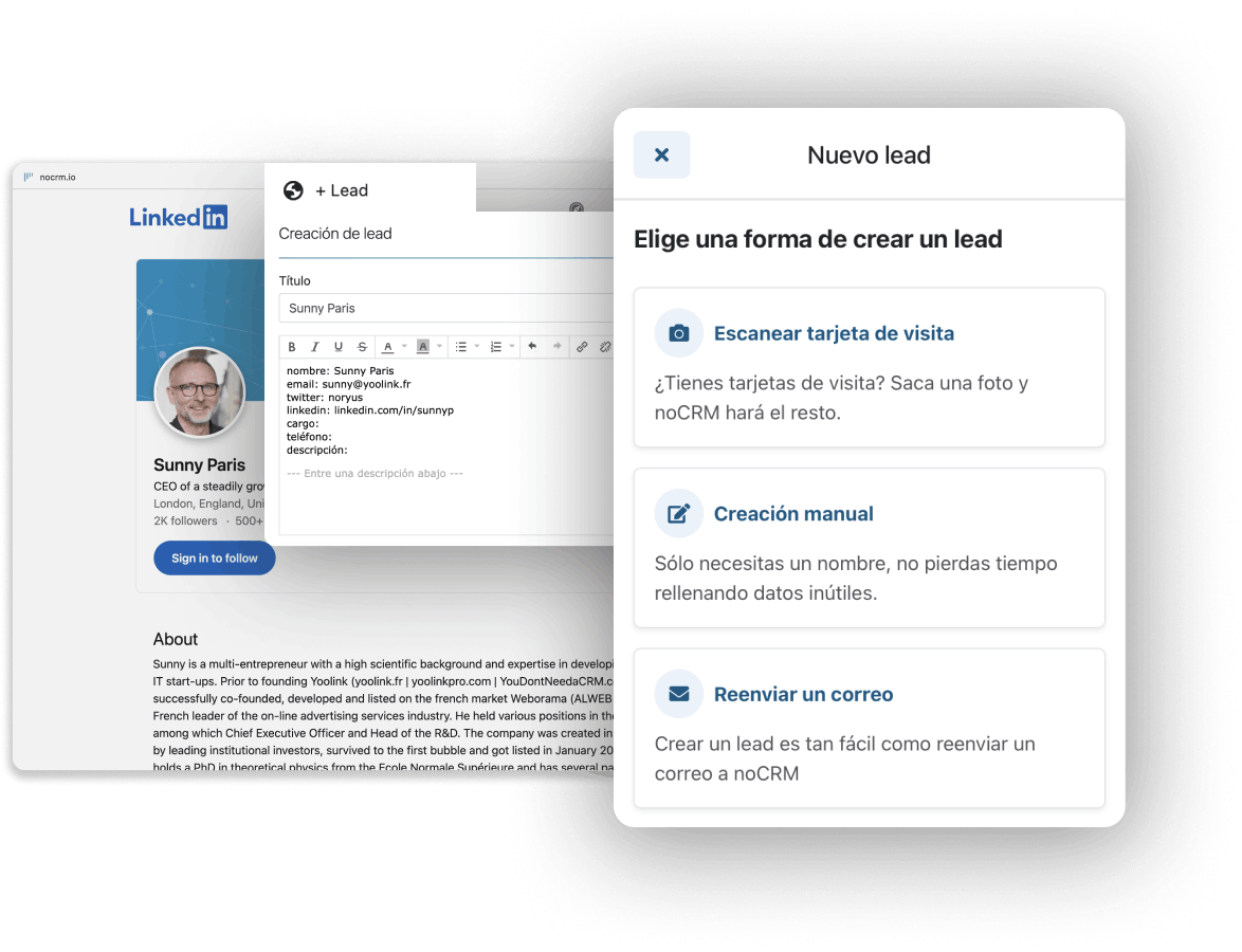 Captura leads sin esfuerzo Sofware de gestión de leads