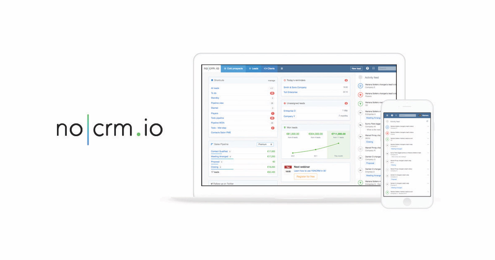 noCRM.io: Lead Management Software - Simple Sales CRM