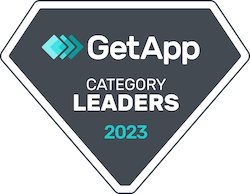 Badge GetApp de la catégorie Leaders 2023