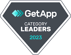 GetApp category Leaders 2023 badge