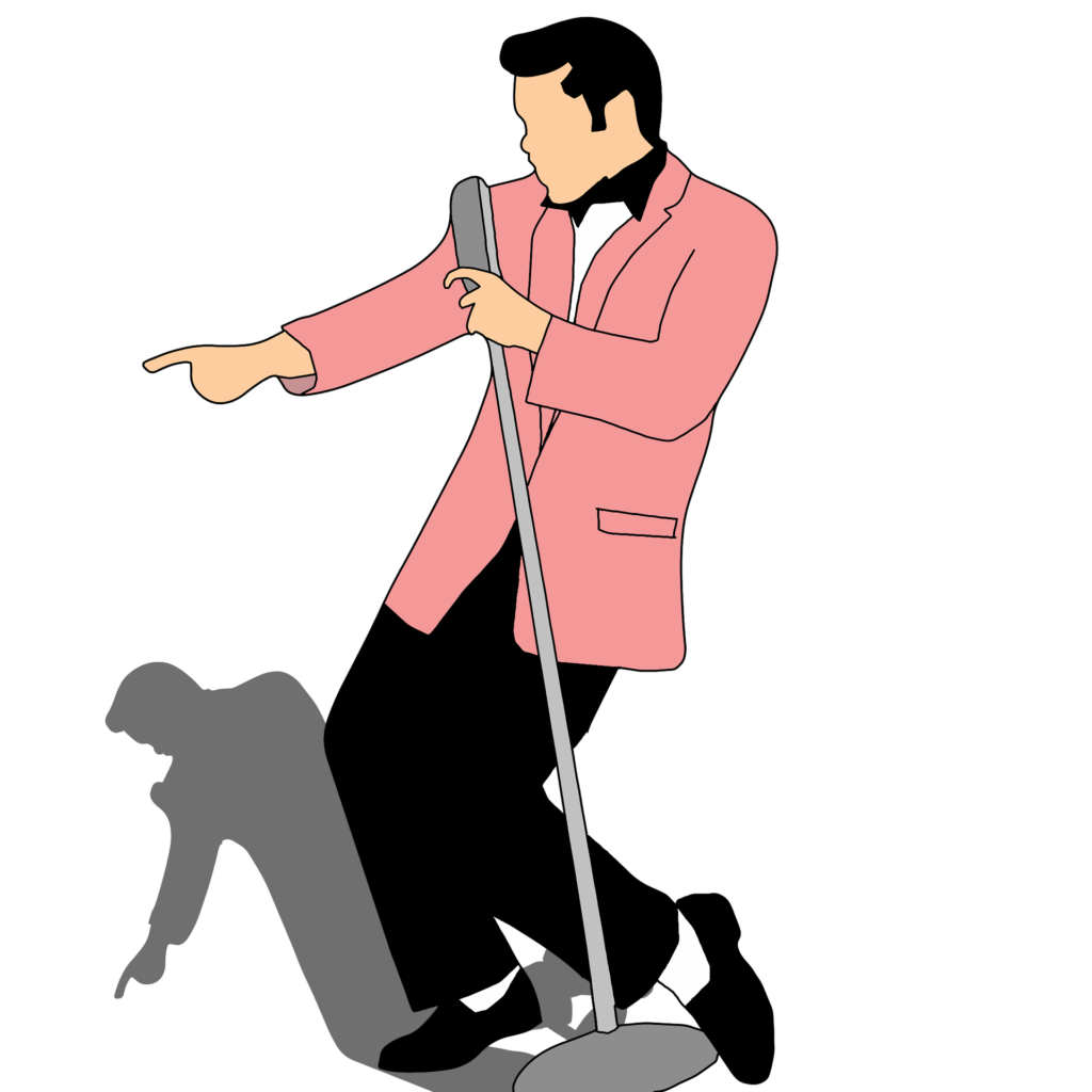 Illustration of a person singing