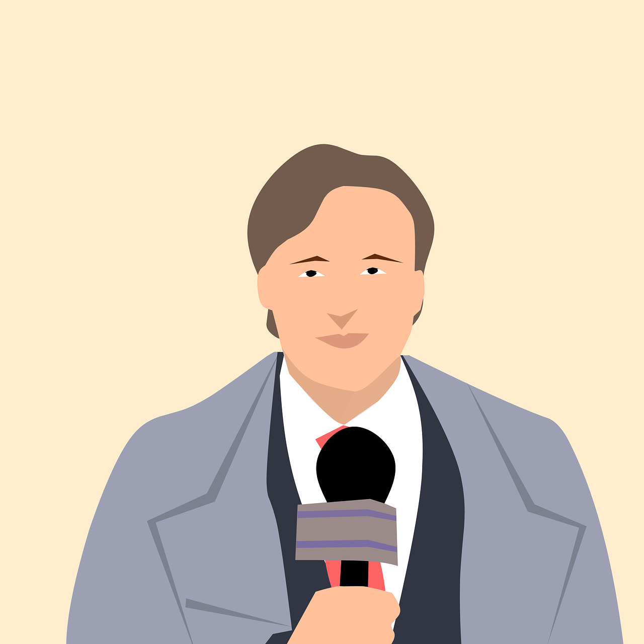 Illustration of someone reporting