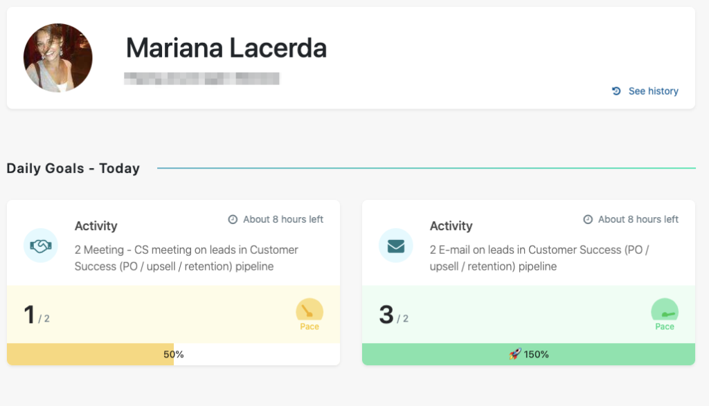 Sales goal