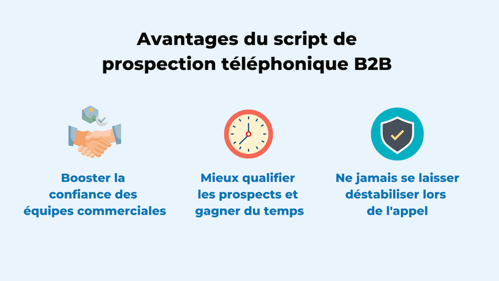 Avantages du script de prospection téléphonique B2B