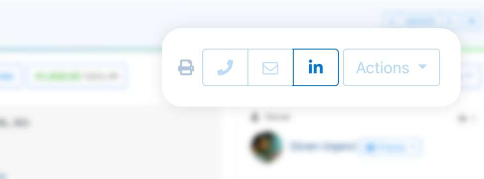 noCRM’s new LinkedIn Button