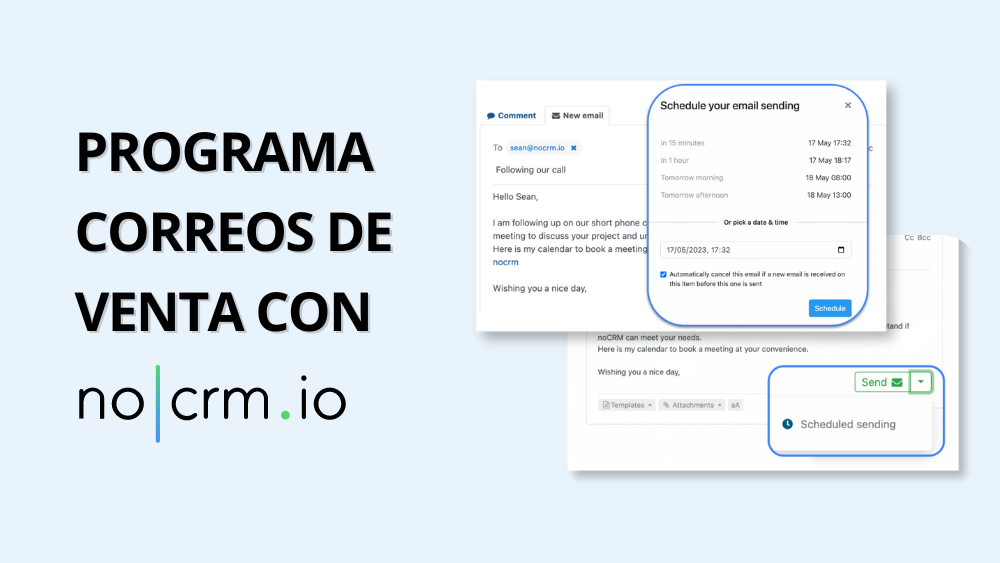 Programa correos de venta con nocrm