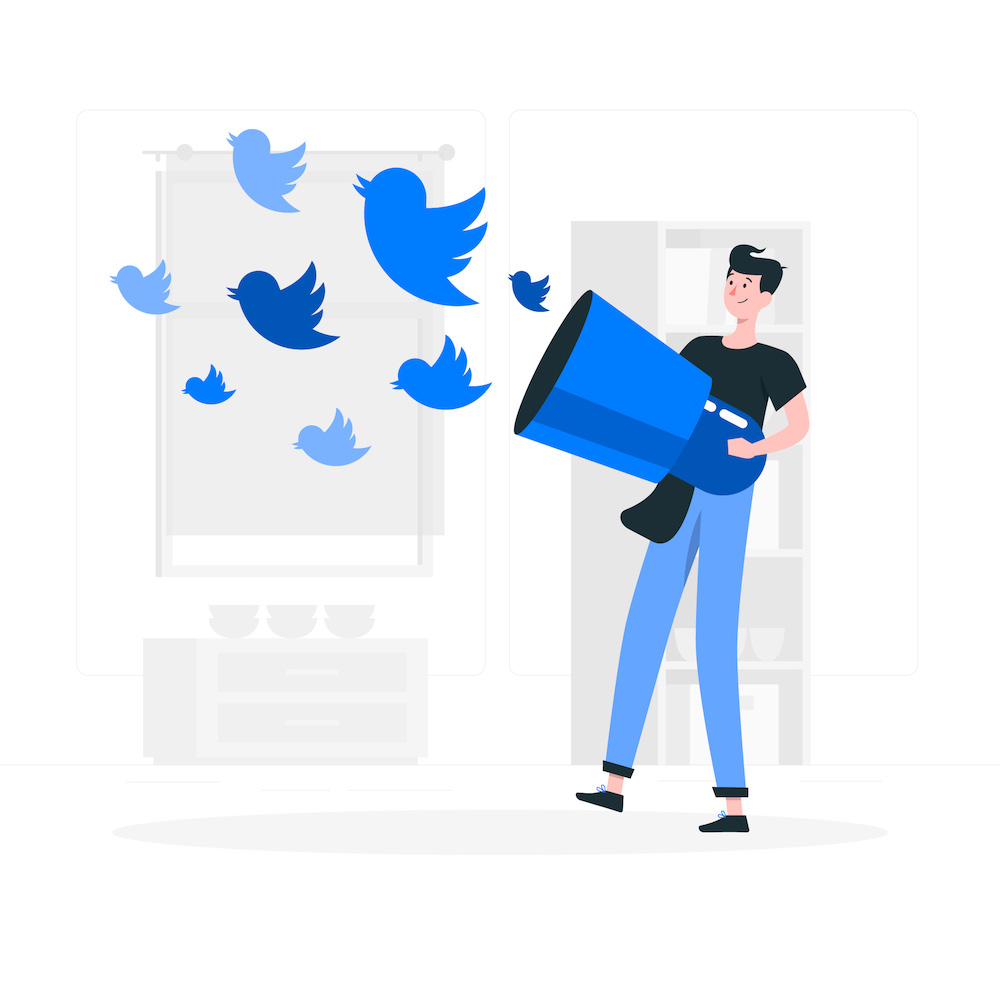 Template twitter pour commerciaux