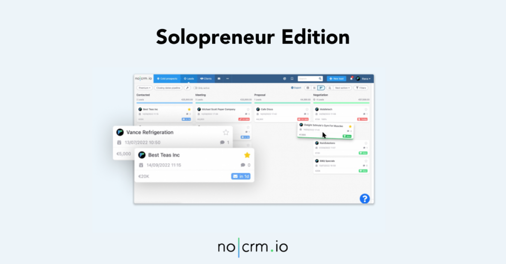 solopreneur edition nocrm